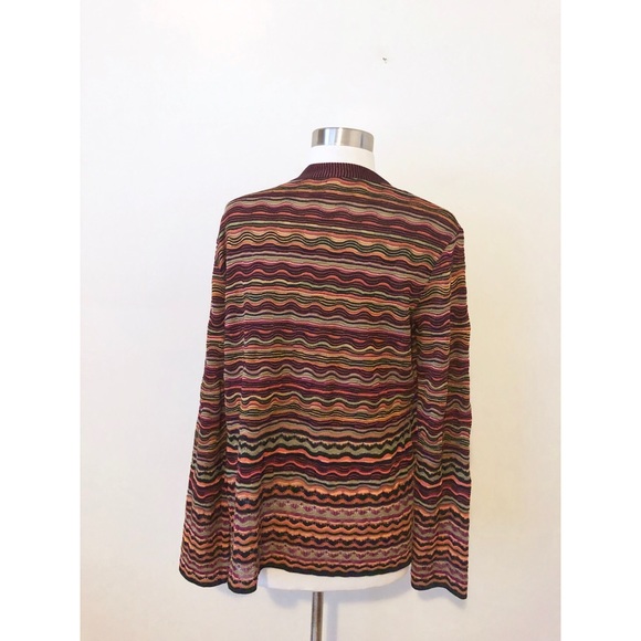 M Missoni Knit Wave Pattern Cardigan Multicolor - Picture 2 of 6